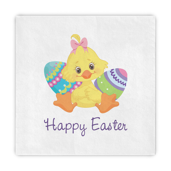 Custom Happy Easter Standard Decorative Napkins (Personalized)