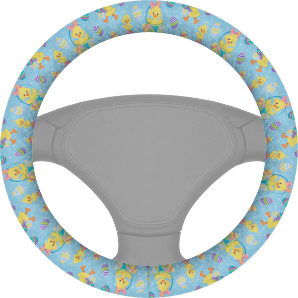 Custom Happy Easter Steering Wheel Cover