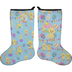 Happy Easter Holiday Stocking - Double-Sided - Neoprene (Personalized)