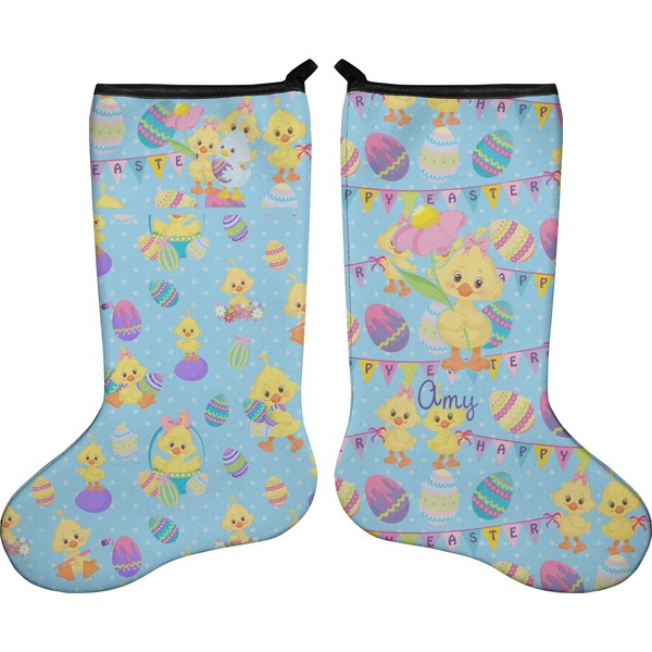 Custom Happy Easter Holiday Stocking - Double-Sided - Neoprene (Personalized)