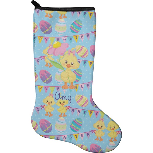 Custom Happy Easter Holiday Stocking - Single-Sided - Neoprene (Personalized)