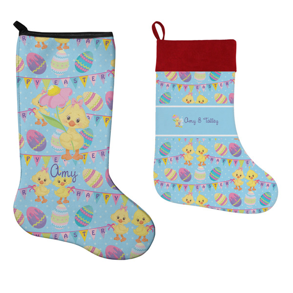 Happy Easter Stockings - Side by Side compare