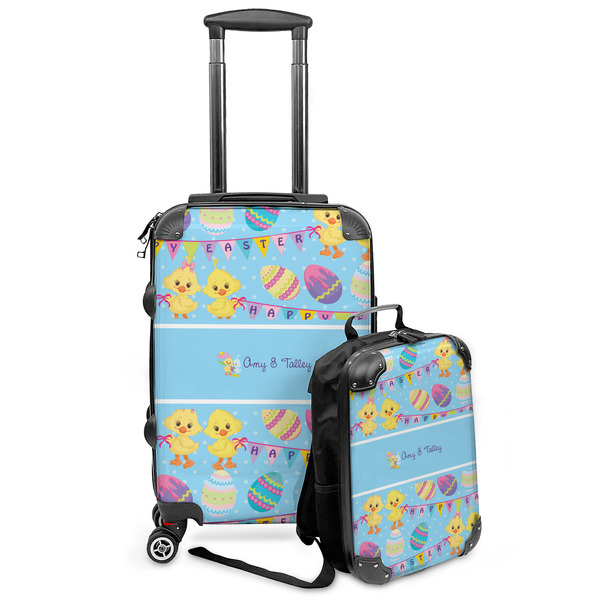 Custom Happy Easter Kids 2-Piece Luggage Set - Suitcase & Backpack (Personalized)