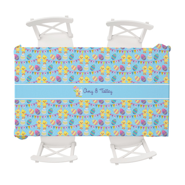 Custom Happy Easter Tablecloth - 58"x102" (Personalized)