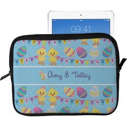 Happy Easter Tablet Case / Sleeve - Large (Personalized)