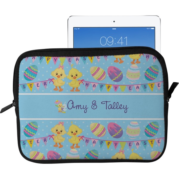 Custom Happy Easter Tablet Case / Sleeve - Large (Personalized)