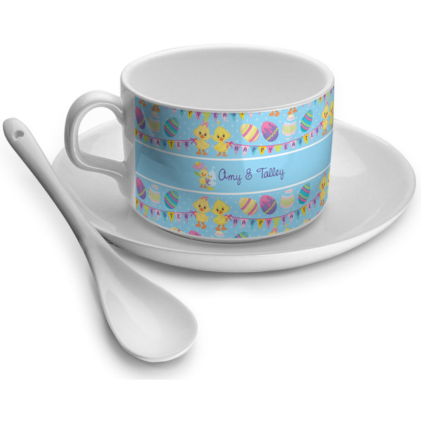 Custom Happy Easter Tea Cup - Single (Personalized)