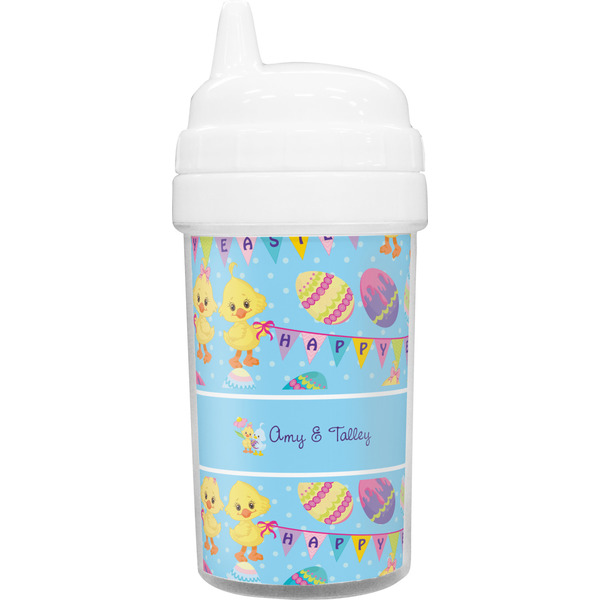 Custom Happy Easter Toddler Sippy Cup (Personalized)