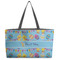 Happy Easter Beach Totes Bag - w/ Black Handles (Personalized)