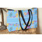 Happy Easter Tote w/Black Handles - Lifestyle View