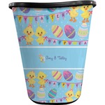 Happy Easter Waste Basket - Single Sided (Black) (Personalized)