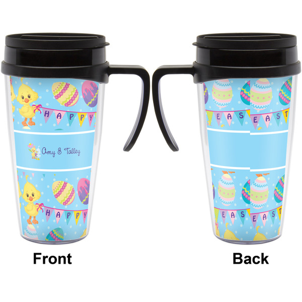 Happy Easter Travel Mug with Black Handle - Approval