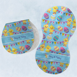 Happy Easter Burp Pads - Velour - Set of 2 w/ Multiple Names