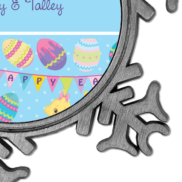 Happy Easter Vintage Snowflake - Detail