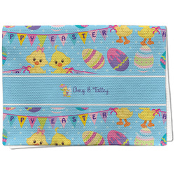 Happy Easter Kitchen Towel - Waffle Weave (Personalized)