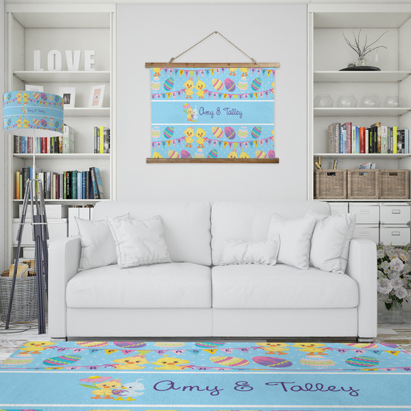 Happy Easter Wall Hanging Tapestry - IN CONTEXT