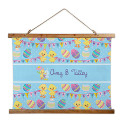 Happy Easter Wall Hanging Tapestry - Wide (Personalized)