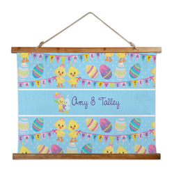 Happy Easter Wall Hanging Tapestry - Wide (Personalized)