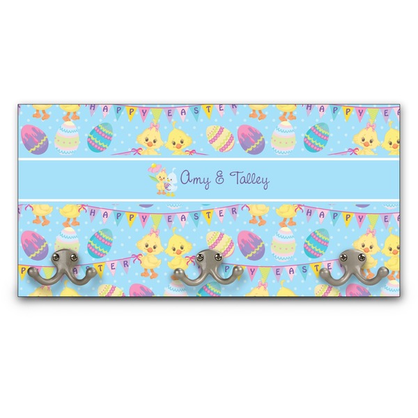 Custom Happy Easter Wall Mounted Coat Rack (Personalized)