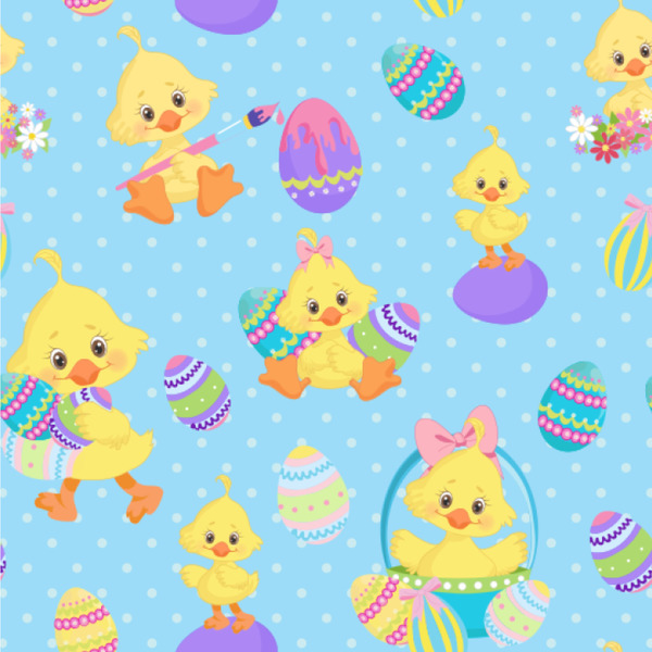 Custom Happy Easter Wallpaper & Surface Covering (Water Activated 24"x 24" Sample)