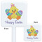 Happy Easter White Plastic Stir Stick - Double Sided - Approval
