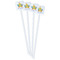 Happy Easter White Plastic Stir Stick - Double Sided - Square - Front