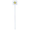Happy Easter White Plastic Stir Stick - Double Sided - Square - Single Stick