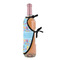 Happy Easter Wine Bottle Apron - DETAIL WITH CLIP ON NECK