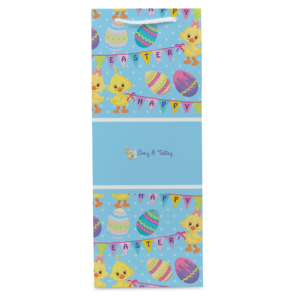 Happy Easter Wine Gift Bag - Gloss - Front