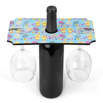 Happy Easter Wine Bottle & Glass Holder (Personalized)