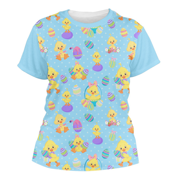Custom Happy Easter Women's Crew T-Shirt - X Large