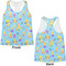 Happy Easter Womens Racerback Tank Tops - Medium - Front and Back
