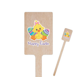 Happy Easter 6.25" Rectangle Wooden Stir Sticks - Single Sided (Personalized)