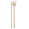 Happy Easter Wooden 6" Stir Stick - Round - Dimensions