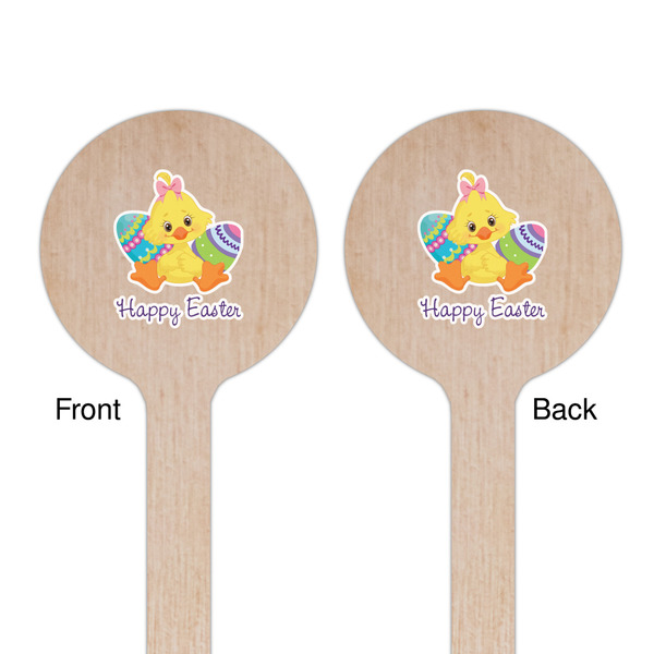 Happy Easter Wooden 7.5" Stir Stick - Round - Double Sided - Front & Back