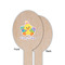 Happy Easter Wooden Food Pick - Oval - Single Sided - Front & Back