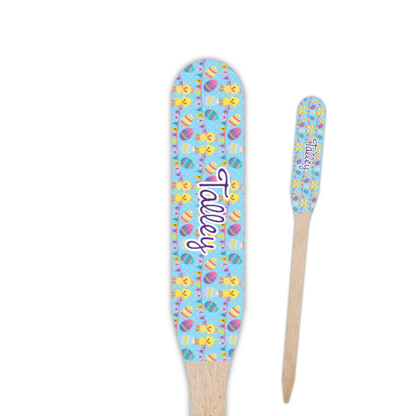 Custom Happy Easter Paddle Wooden Food Picks (Personalized)