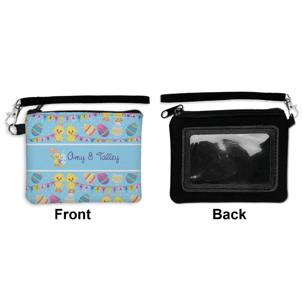 Happy Easter Wristlet ID Cases - Front & Back