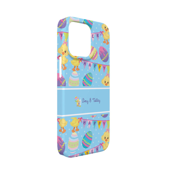 Custom Happy Easter iPhone Case - Plastic - iPhone 13 Mini (Personalized)