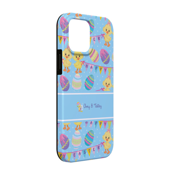 Custom Happy Easter iPhone Case - Rubber Lined - iPhone 13 Pro (Personalized)