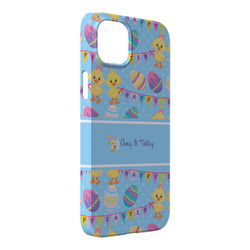 Happy Easter iPhone Case - Plastic - iPhone 14 Plus (Personalized)