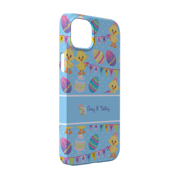 Custom Happy Easter iPhone Case - Plastic - iPhone 14 Pro (Personalized)