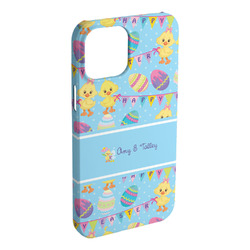 Happy Easter iPhone Case - Plastic - iPhone 15 Plus (Personalized)