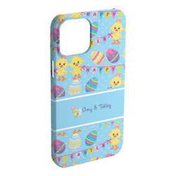 Happy Easter iPhone Case - Plastic - iPhone 15 Pro Max (Personalized)