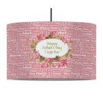 Mother's Day 12" Drum Pendant Lamp - Fabric