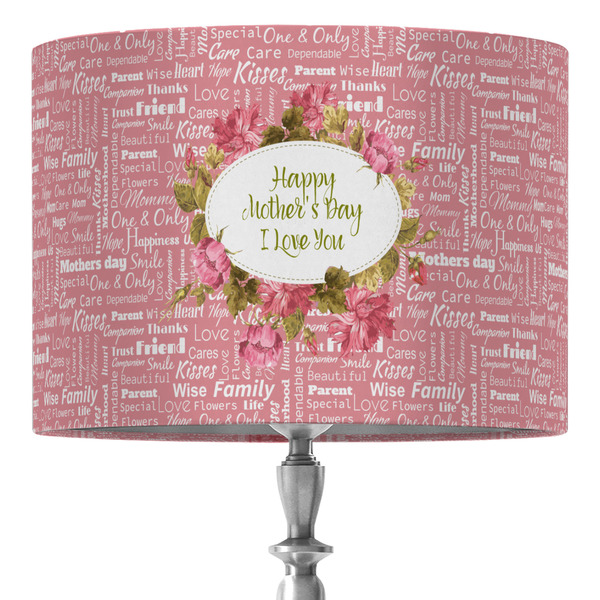 Custom Mother's Day 16" Drum Lamp Shade - Fabric