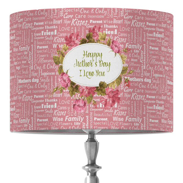 Custom Mother's Day 16" Drum Lamp Shade - Fabric