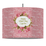 Mother's Day 16" Drum Pendant Lamp - Fabric