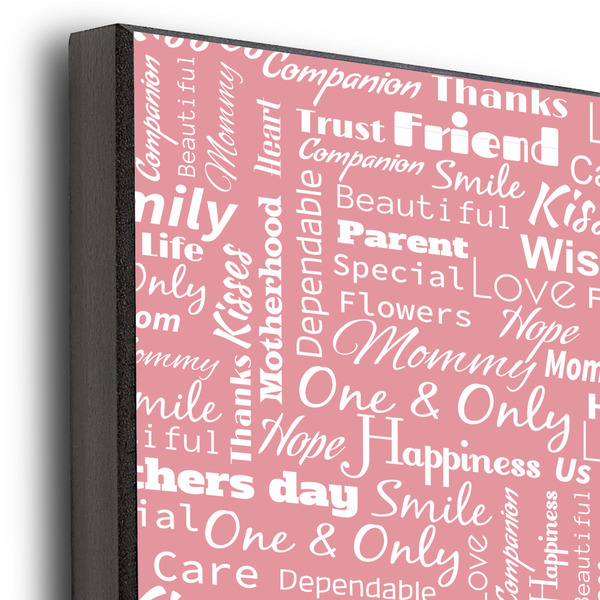 Mother's Day 16x20 Wood Print - Closeup