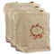 Mother's Day 3 Reusable Cotton Grocery Bags - Front View